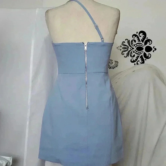 💥F21 one shoulder blue dress - Picture 6 of 12